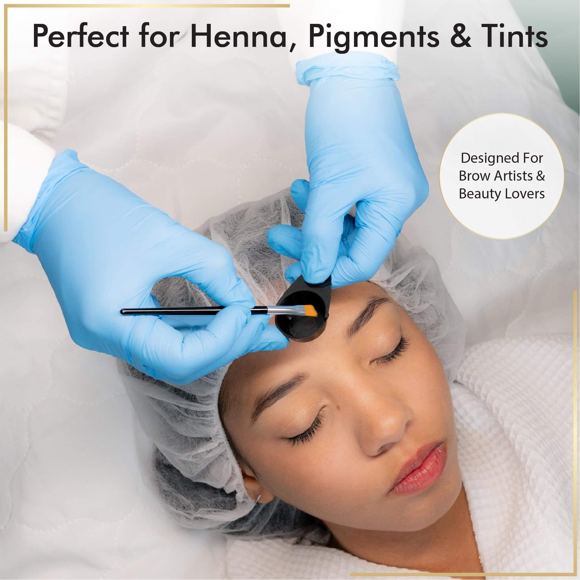 BROWSXPERT Electric Mixer Kit – Pigment Mixer Machine, 5 Mixing Sticks Stirring Tool for Pigment, Henna & Tinting + Bowl, Brush, 6 Stencils & 3 Sticky Rulers – Skin Prep & Mapping Accesories