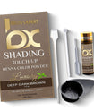 BROWSXPERT Professional Shading Touch-Up Kit — Henna Color Powder with Mixing Dish, Stir & Brush | 3.5g | Natural Look (Deep Dark Brown, Medium Brown, Light Brown)