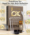 BROWSXPERT Professional Shading Touch-Up Kit — Henna Color Powder with Mixing Dish, Stir & Brush | 3.5g | Natural Look (Deep Dark Brown, Medium Brown, Light Brown)