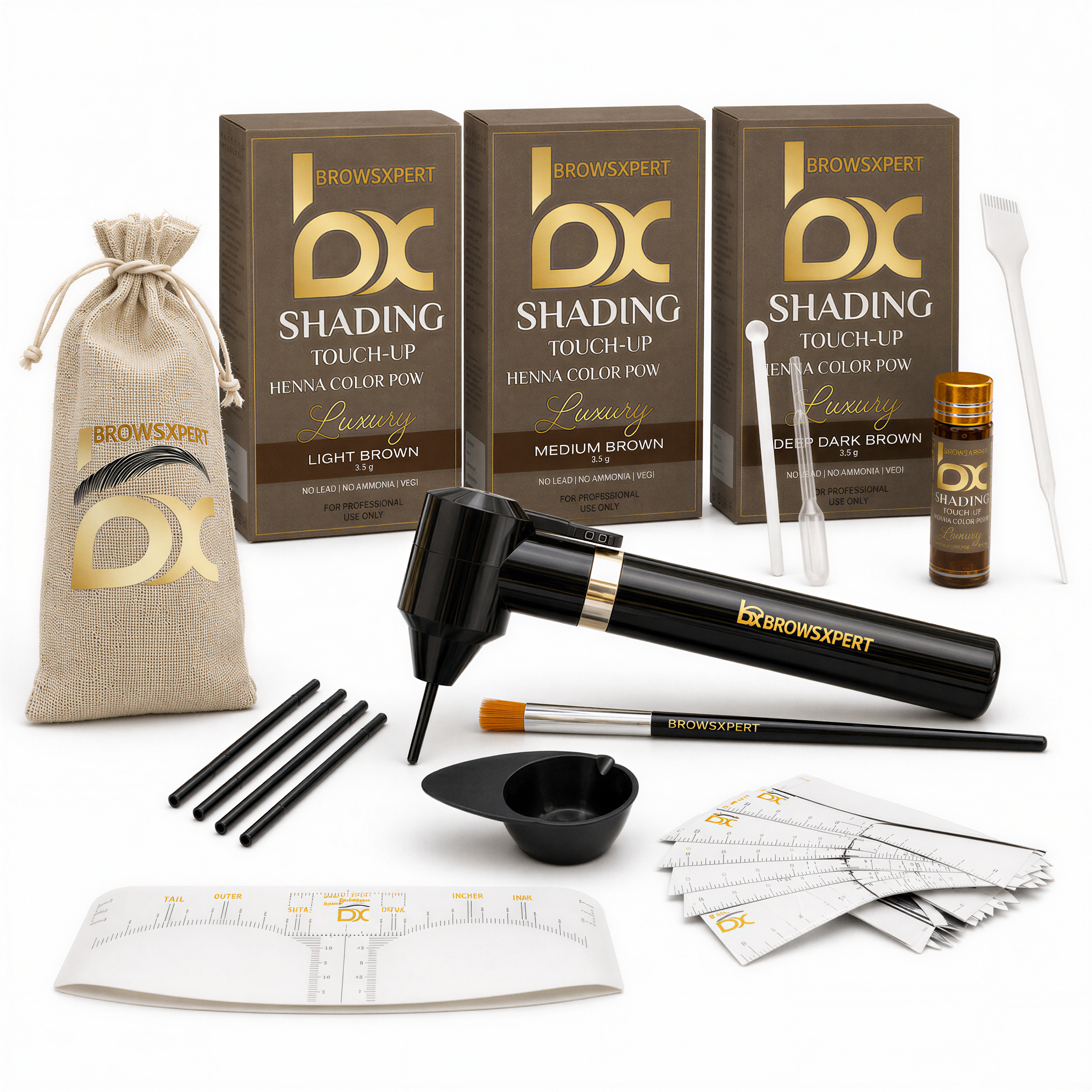 BROWSXPERT Shading Henna & Mixer Kit