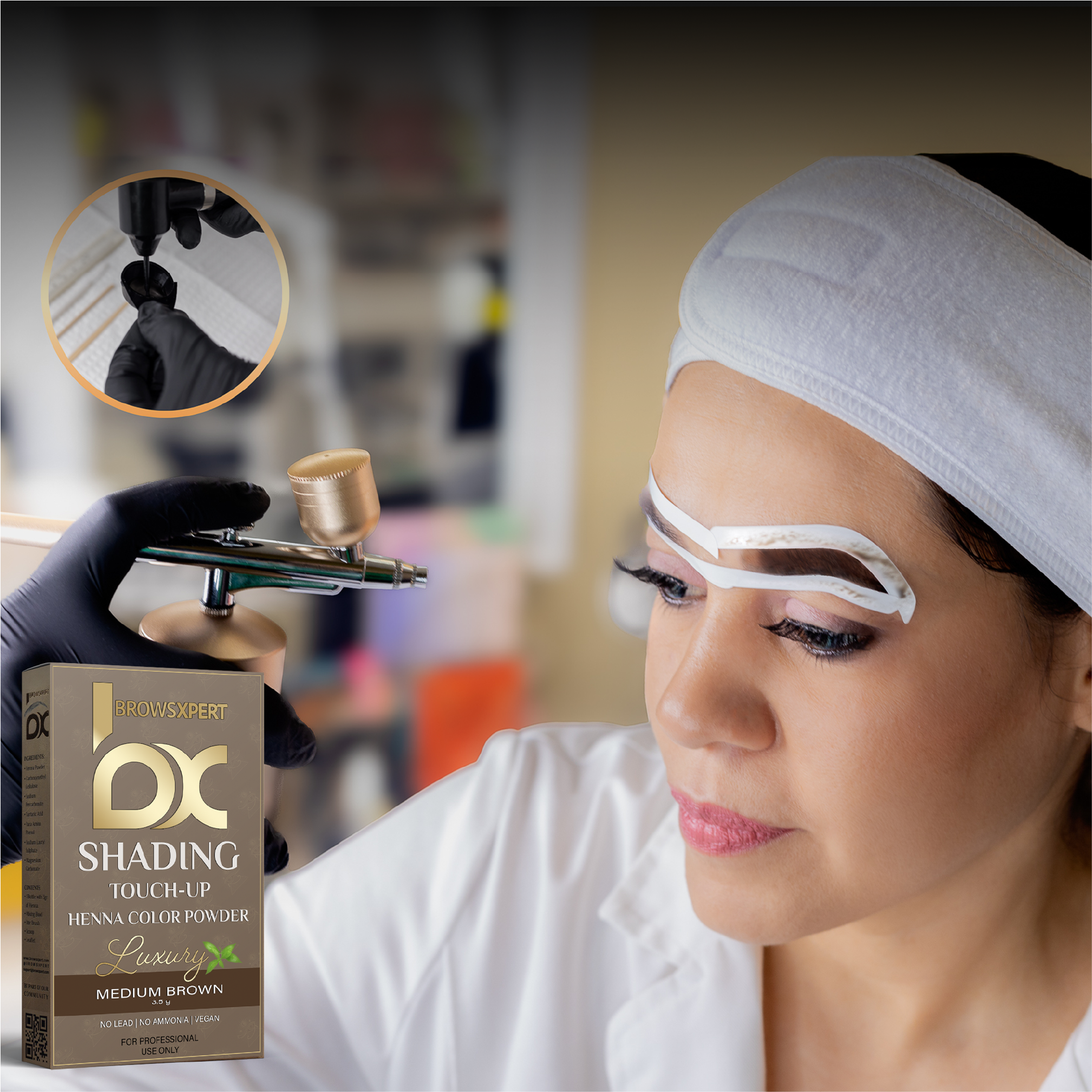 BROWSXPERT Shading Henna & Mixer Kit