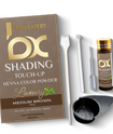 BROWSXPERT Professional Shading Touch-Up Kit — Henna Color Powder with Mixing Dish, Stir & Brush | 3.5g | Natural Look (Deep Dark Brown, Medium Brown, Light Brown)
