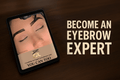 BROWSXPERT professional e-book cover teaching brow mapping, henna tinting, shaping, and business growth for beauty professionals.